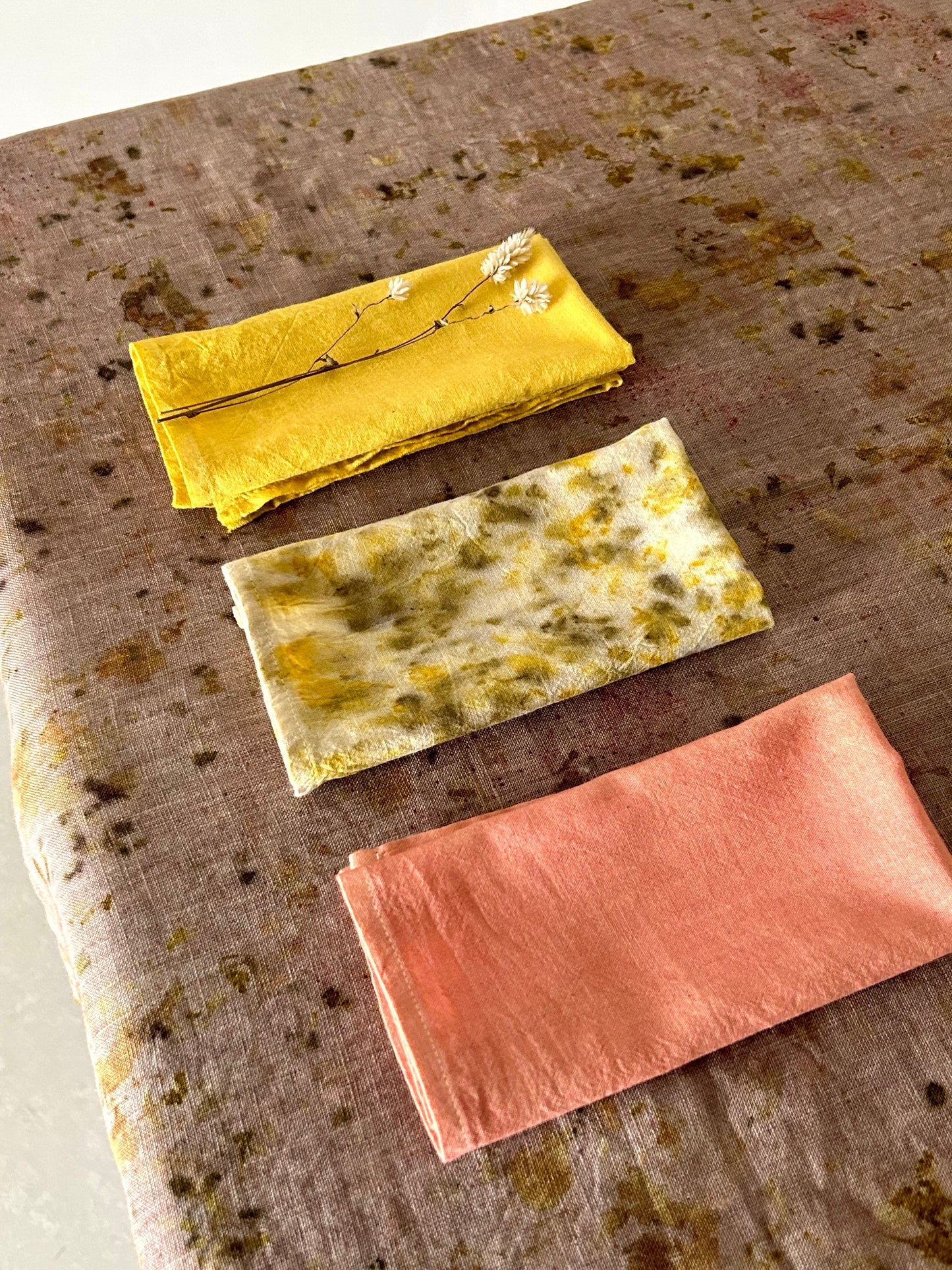 Organic Cotton Khadi Napkin - Bundle Dyed