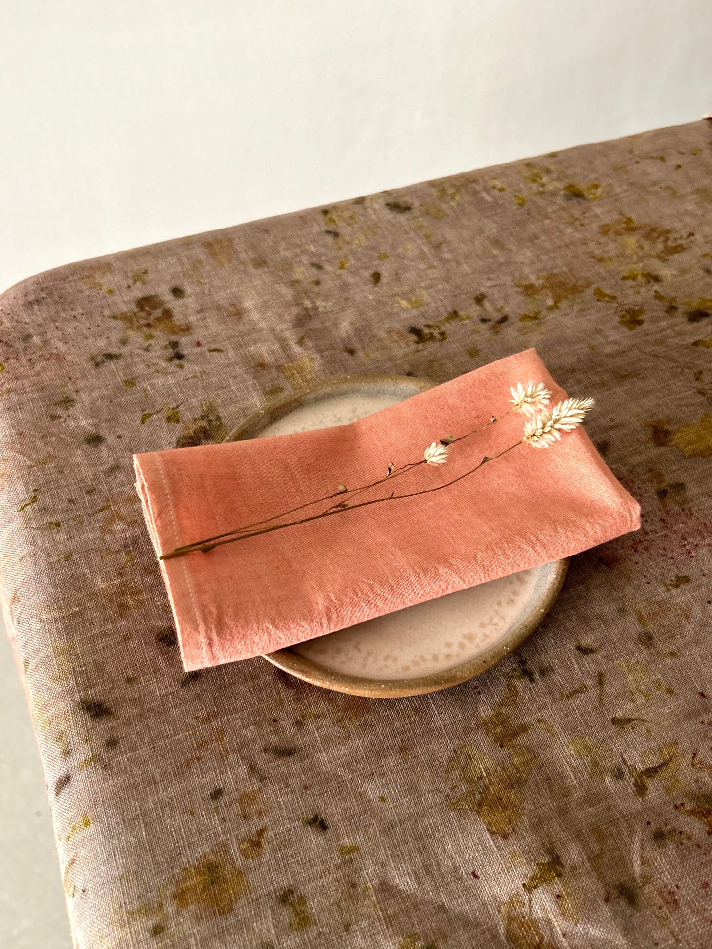 Linen Table Cloth - Bundle Dyed (4-6 seater)