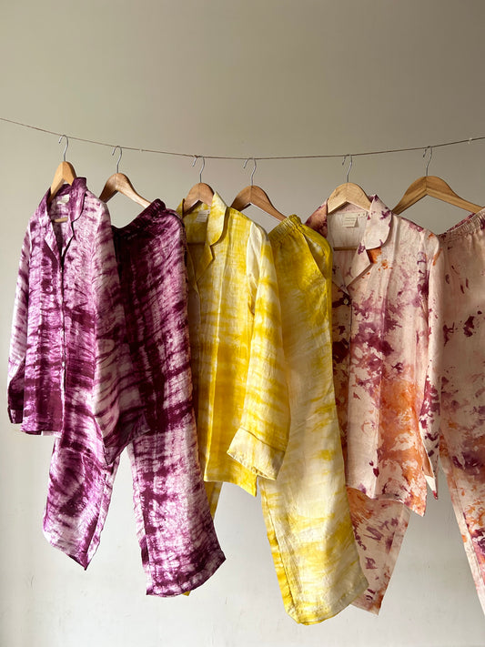 Handwoven Mulberry Silk Pyjama Set - Custom Made