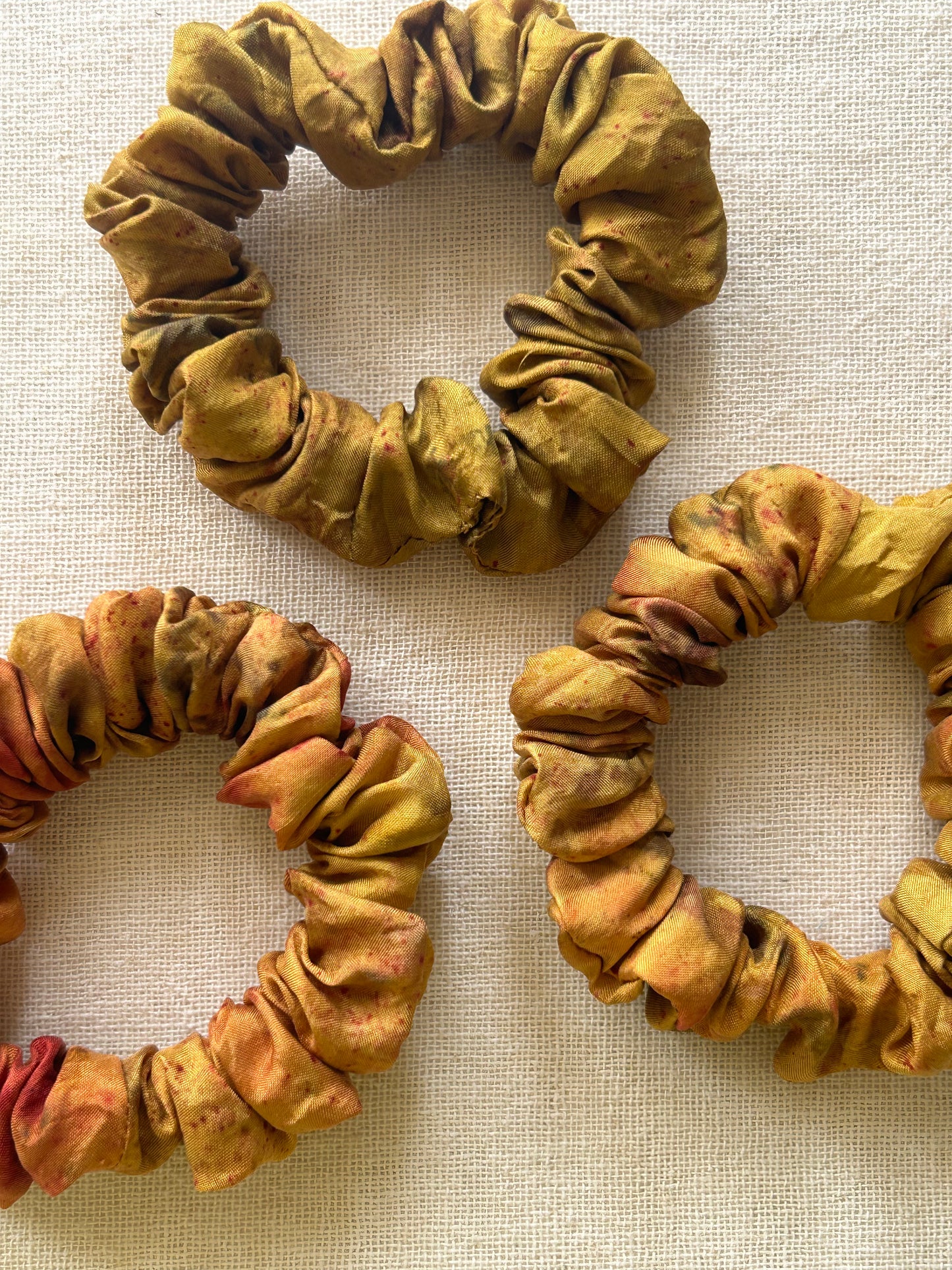 Small Meadow Silk Scrunchie