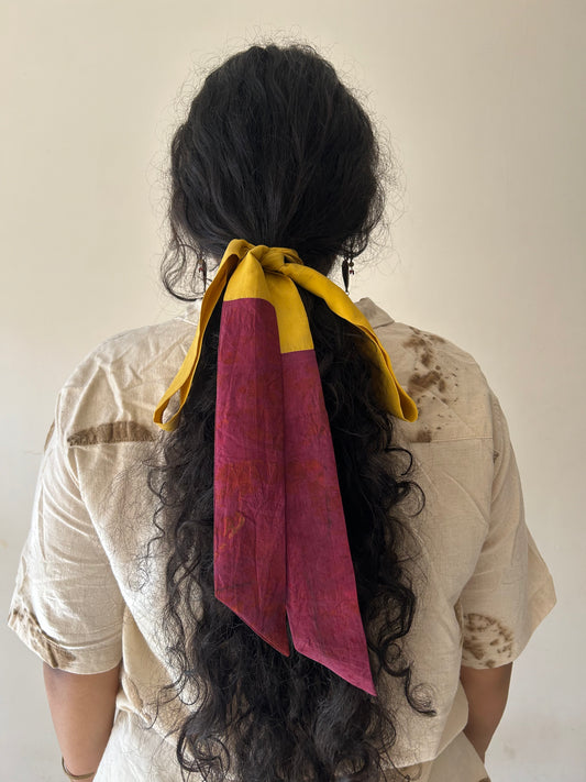 Sagegold Silk Hair Ribbon