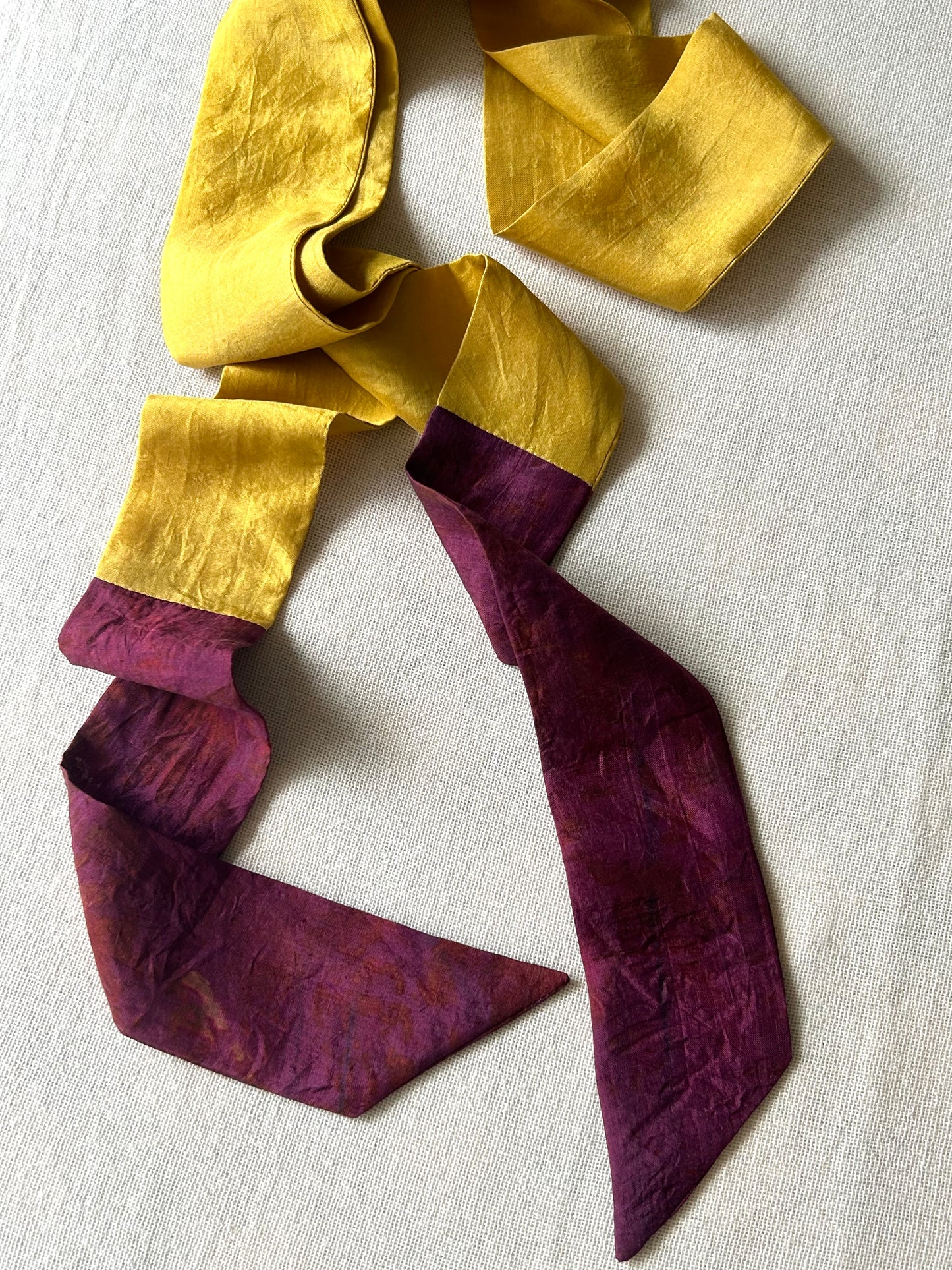 Sagegold Silk Hair Ribbon