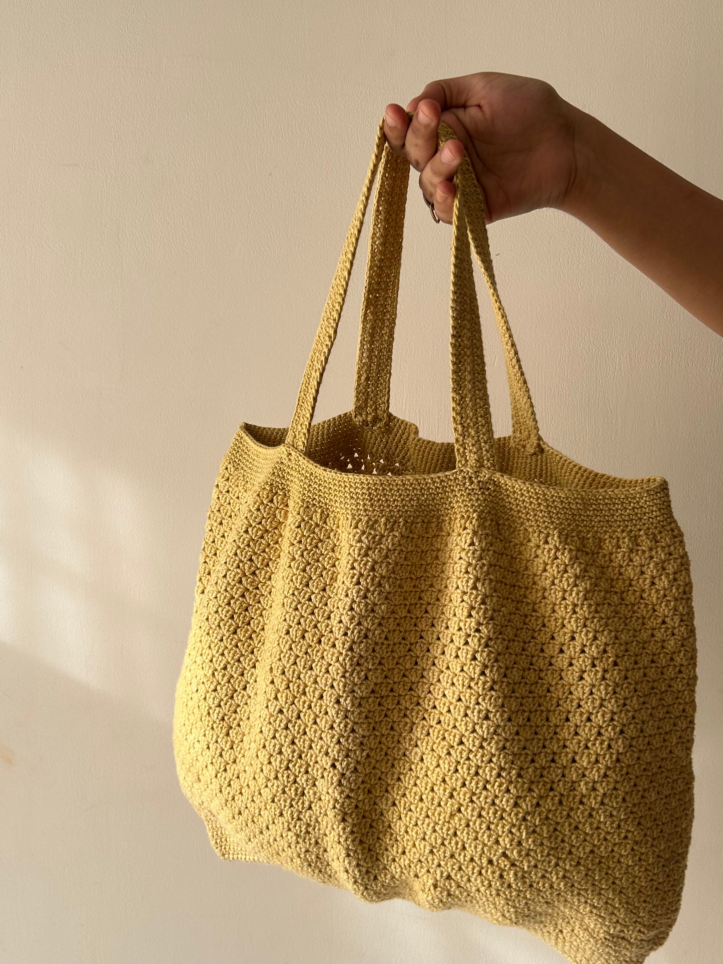 Sunflower Yellow Crochet Bag