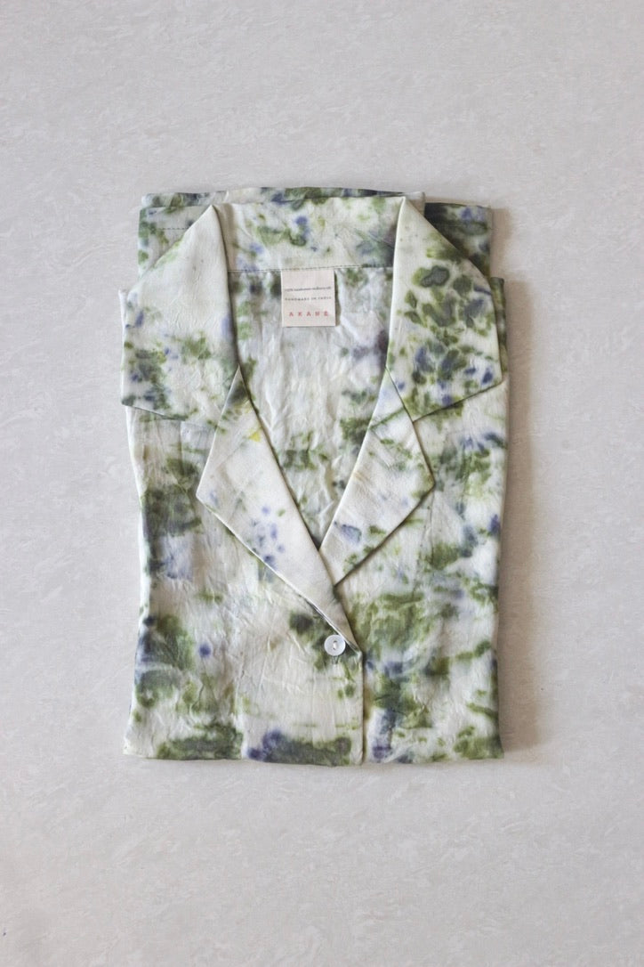 Hibiscus Mulberry Silk Shirt