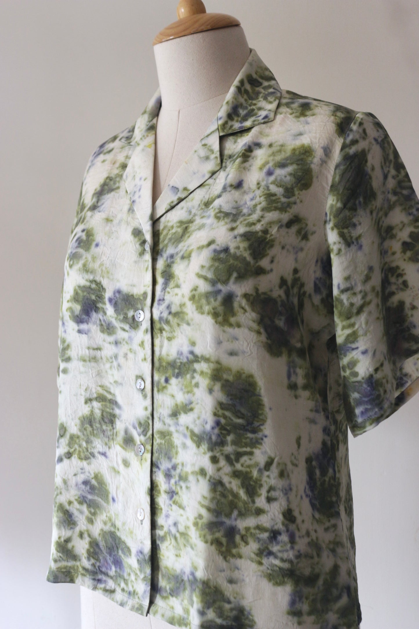 Hibiscus Mulberry Silk Shirt