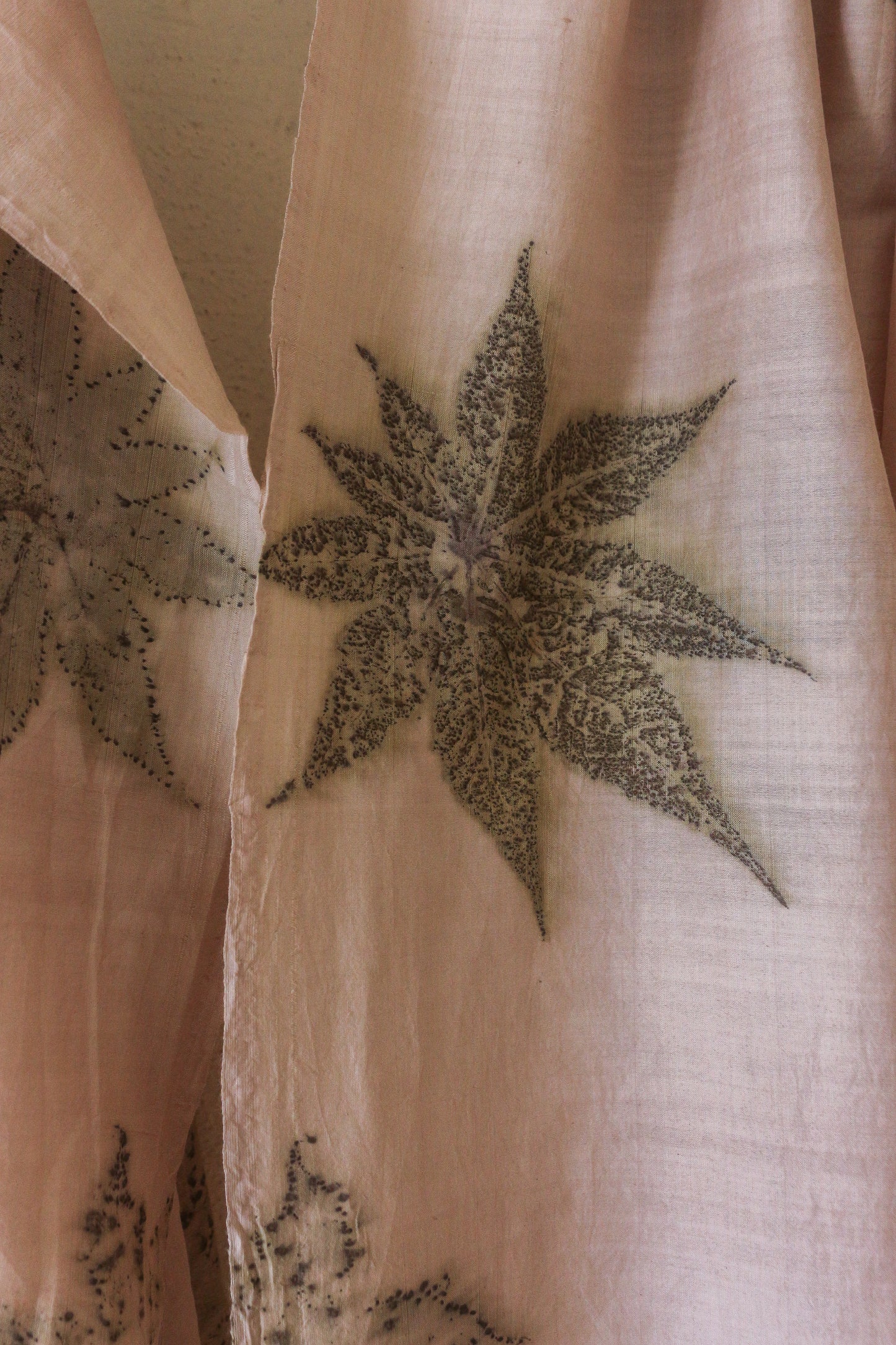 Naturally dyed handwoven silk kimono