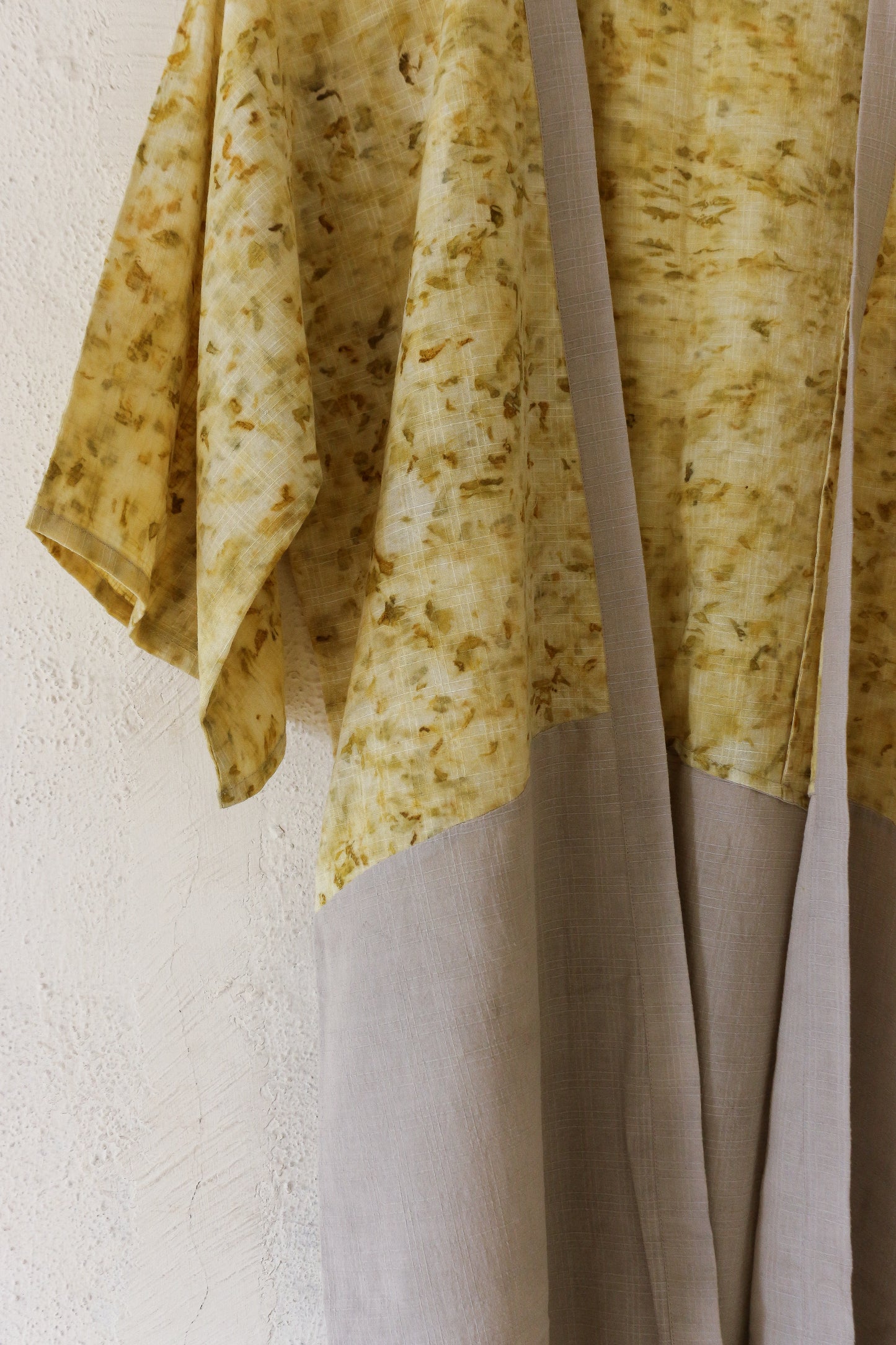 Naturally dyed handwoven cotton kimono
