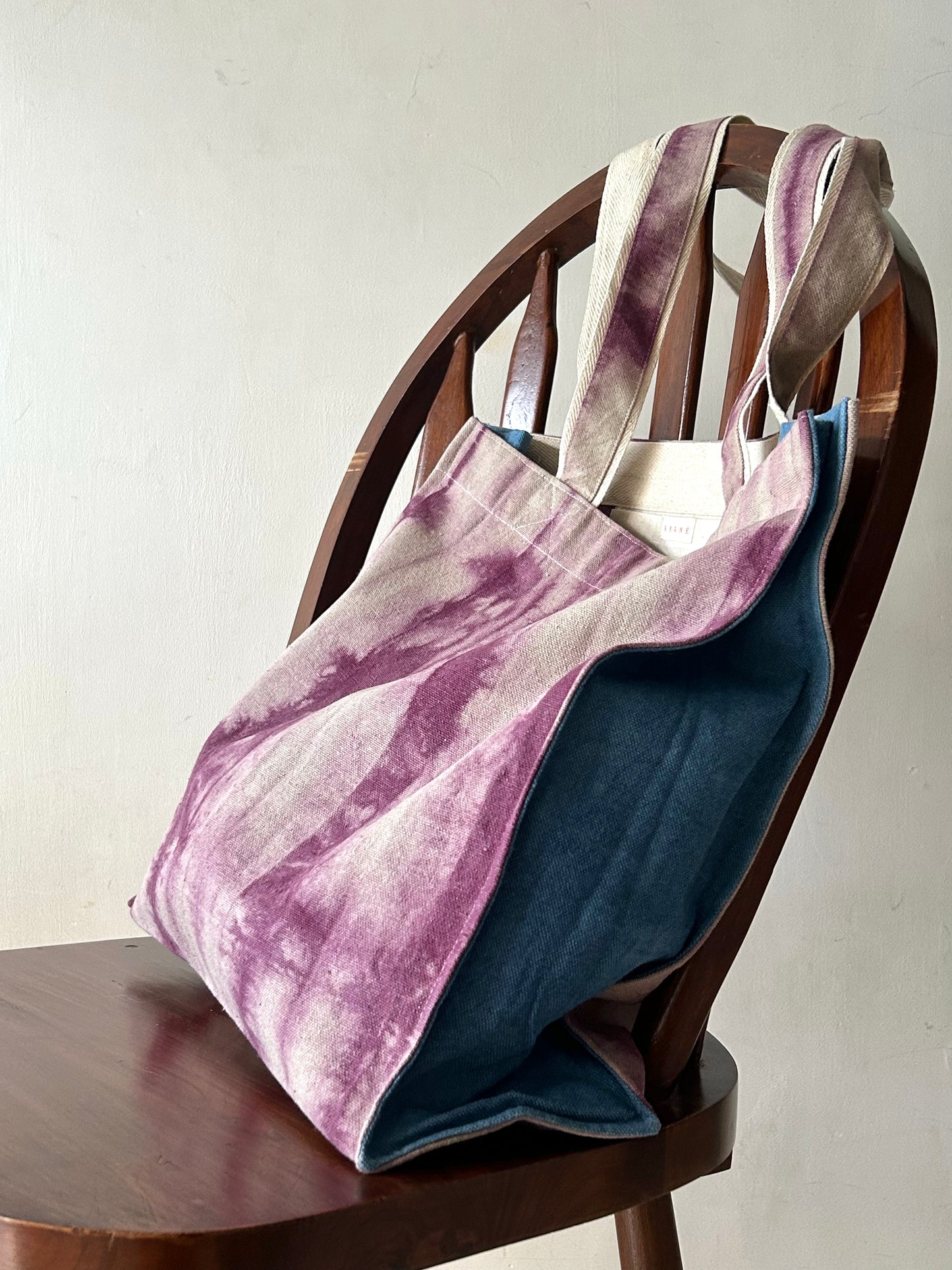 Lac Two Tone Canvas Tote Bag