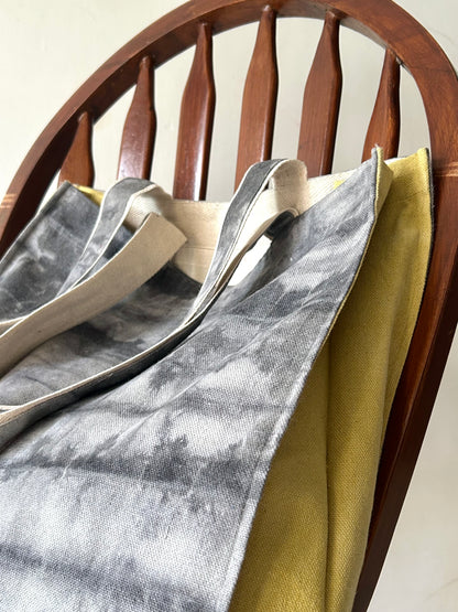 Myrobalan Two Tone Canvas Tote Bag
