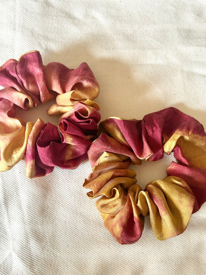 Amber Silk Scrunchie