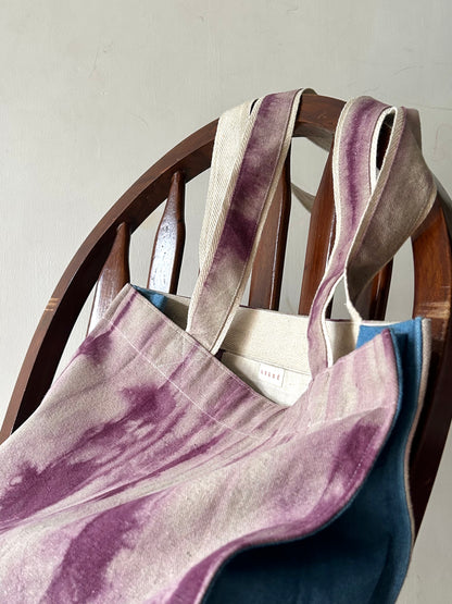 Lac Two Tone Canvas Tote Bag