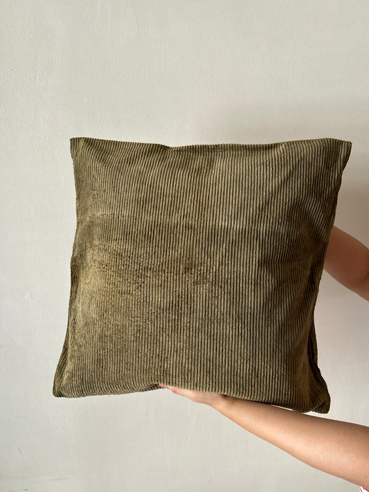 Corduroy Cushion Cover - Olive Green