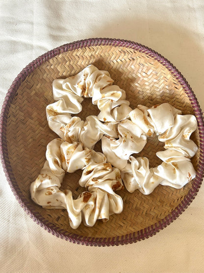 Sunfleck Silk Scrunchie