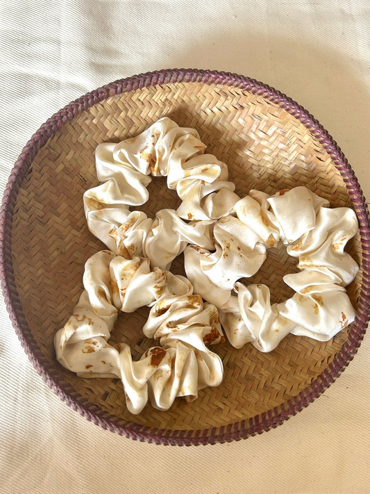 Sunfleck Silk Scrunchie
