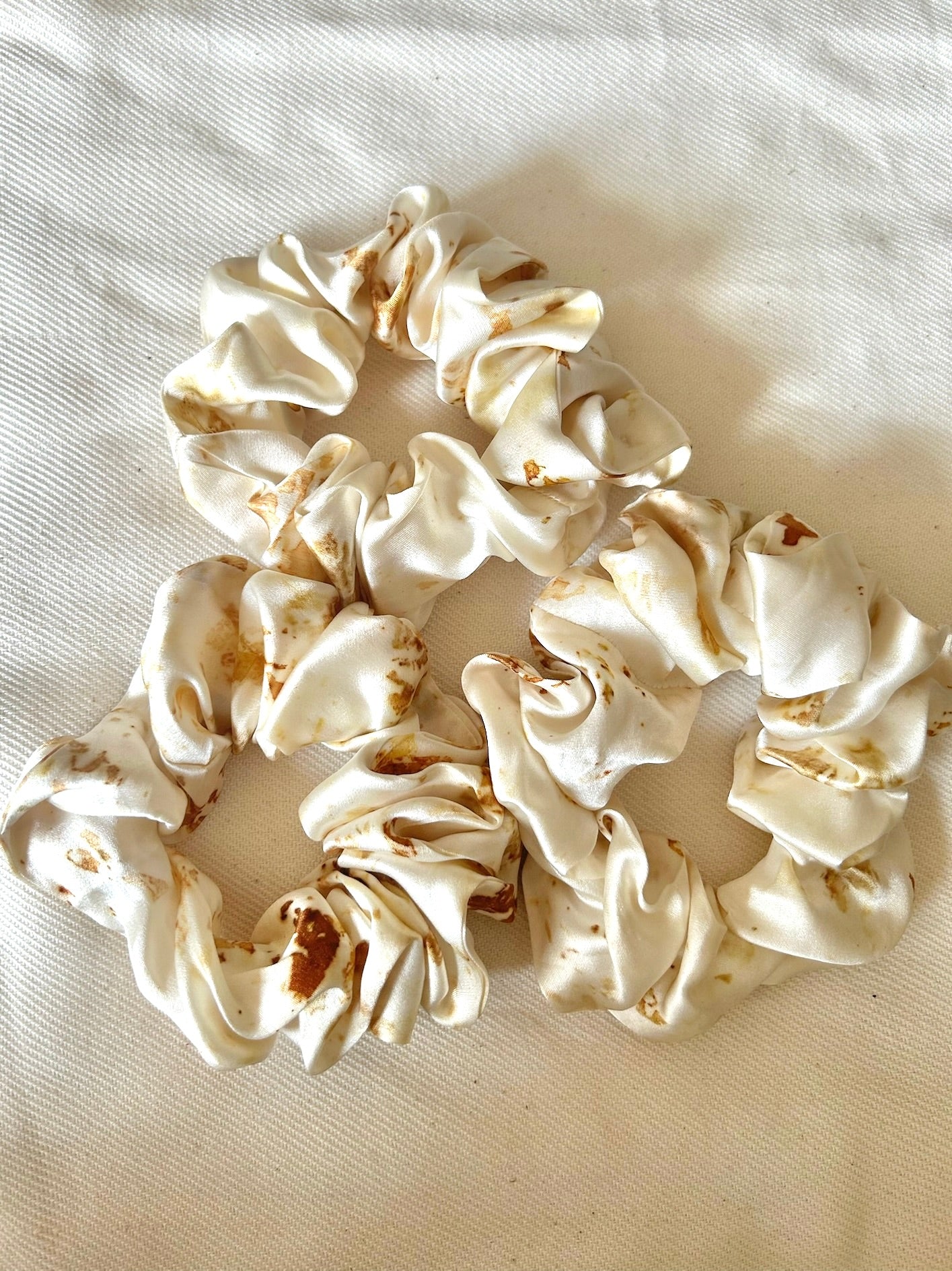 Sunfleck Silk Scrunchie