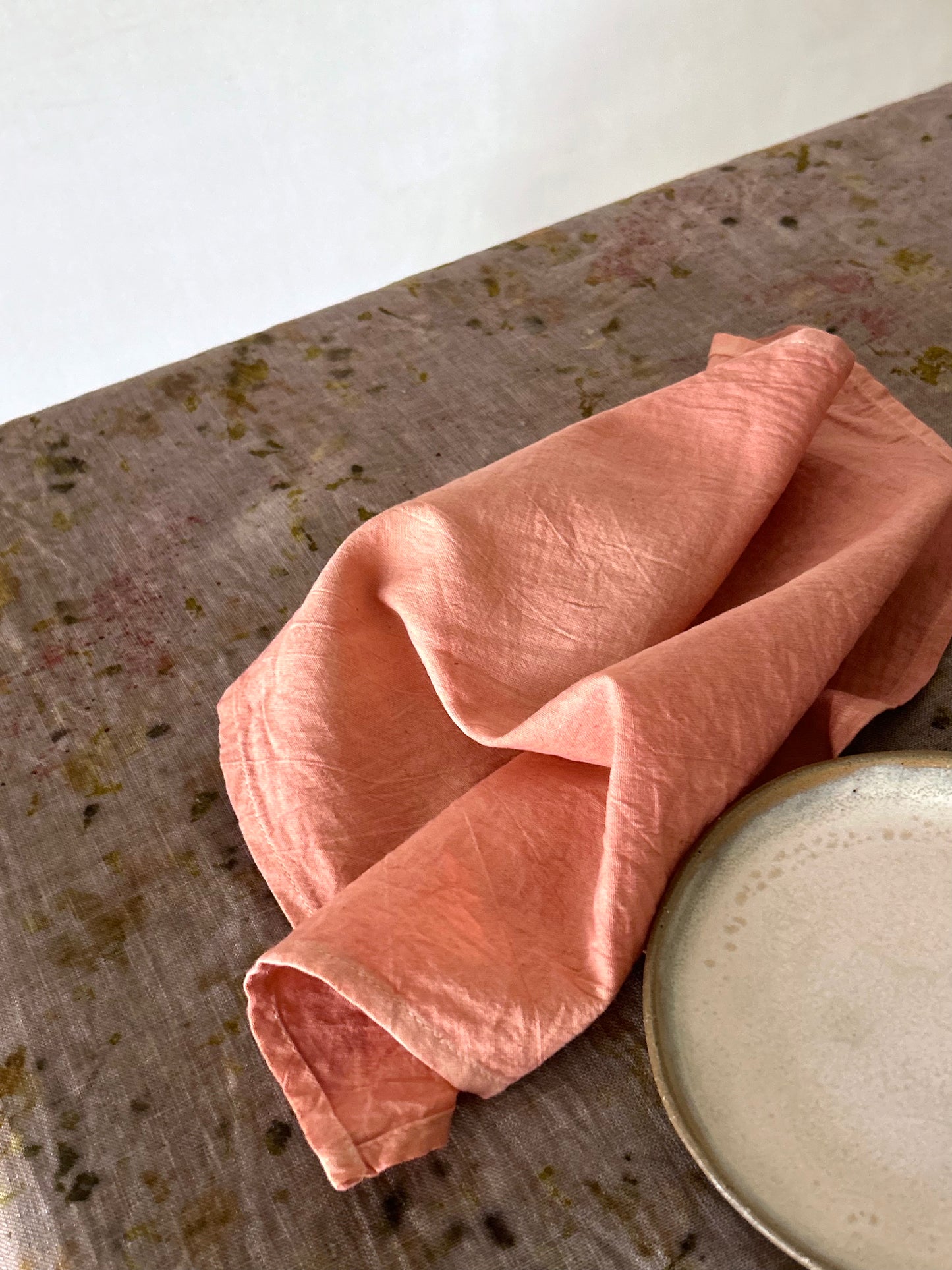 Organic Cotton Khadi Napkin - Madder Pink