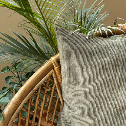 Corduroy Cushion Cover - Olive Green