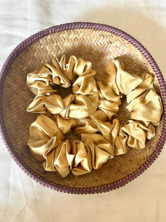 Honey Silk Scrunchie