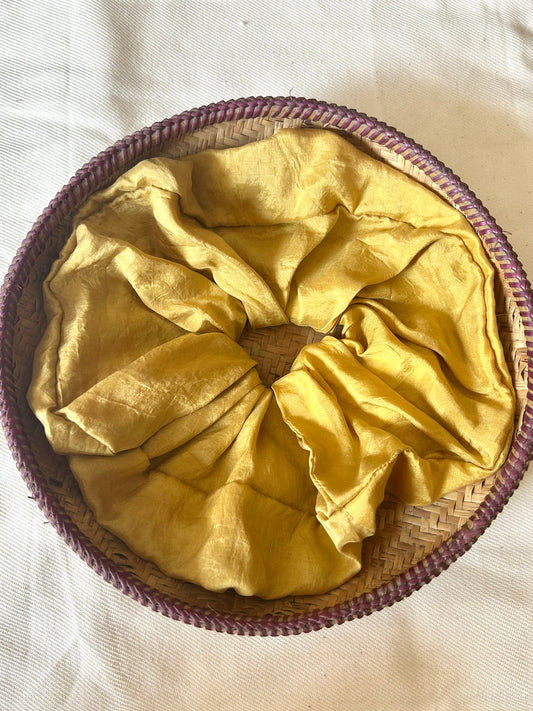 Oversized Grass Silk Scrunchie