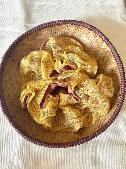 Oversized Sundown Cotton Scrunchie