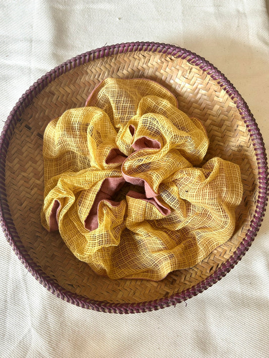 Oversized Sundown Cotton Scrunchie