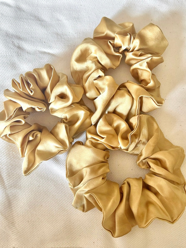 Honey Silk Scrunchie