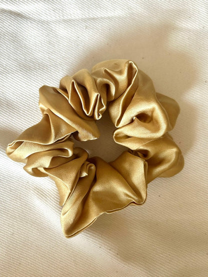 Honey Silk Scrunchie