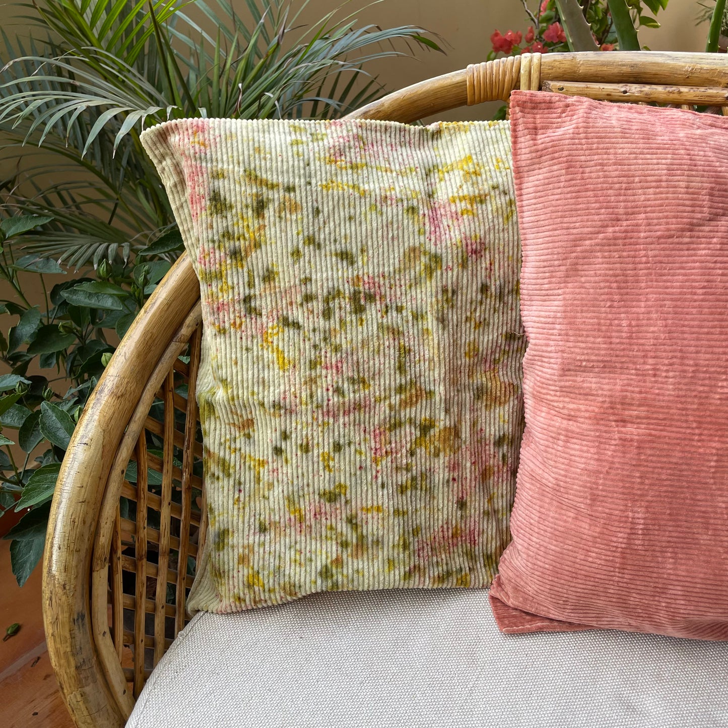 Corduroy Cushion Cover - Madder Pink