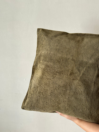 Corduroy Cushion Cover - Olive Green