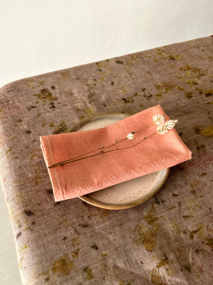 Organic Cotton Khadi Napkin - Madder Pink