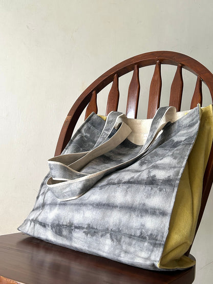 Myrobalan Two Tone Canvas Tote Bag