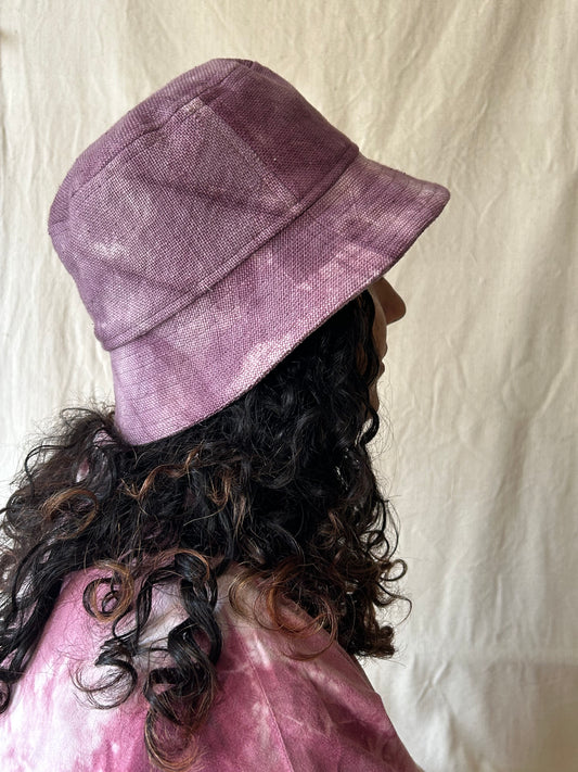 Purple Cotton Bucket Hat