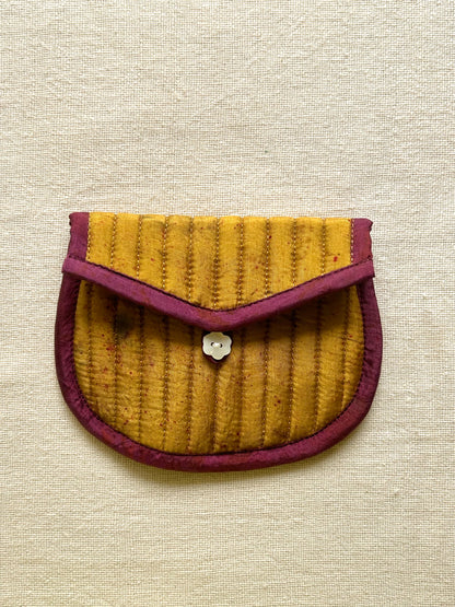 Wildbloom Silk Quilted Trinket Pouch
