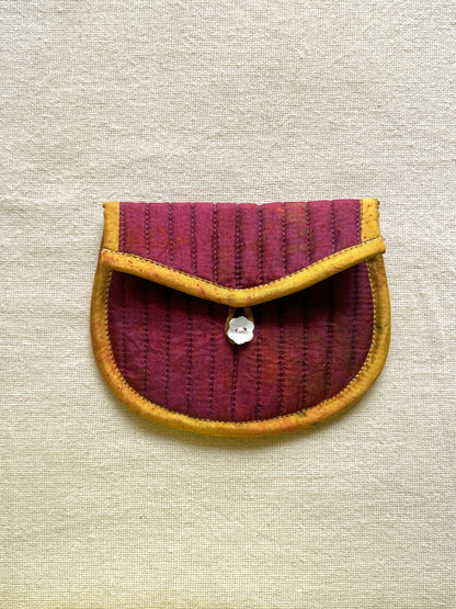 Wisteria Silk Quilted Trinket Pouch