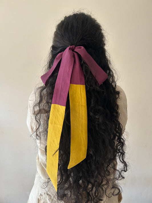 Olivebloom Silk Hair Ribbon