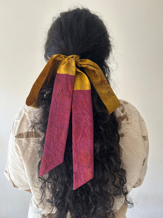 Sunleaf Silk Hair Ribbon