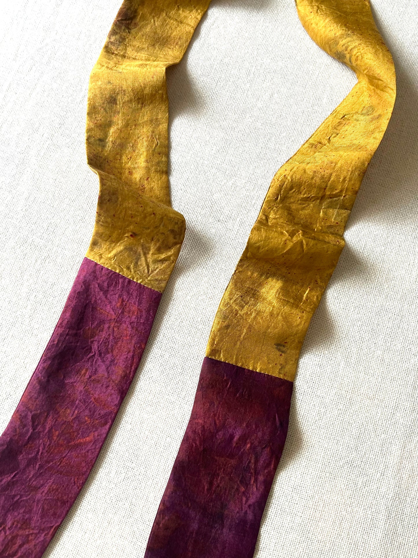 Sunleaf Silk Hair Ribbon