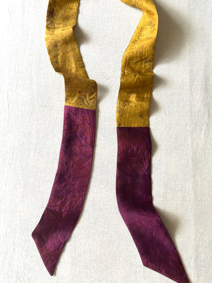 Sunleaf Silk Hair Ribbon