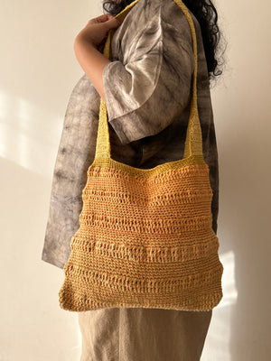 Orange Blossom Crochet Bag