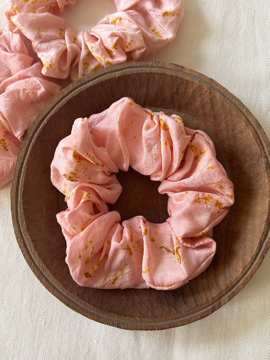 Blush Silk Scrunchie