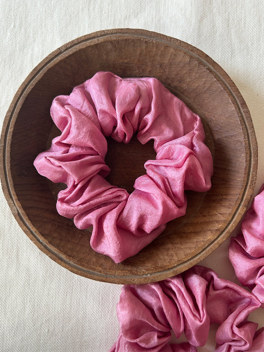 Rose Silk Scrunchie