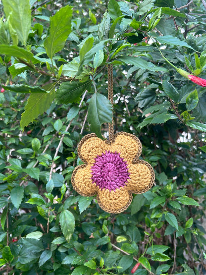 Daisy Charm & Ornament - Purple