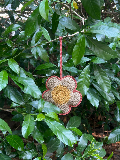 Daisy Charm & Ornament - Green