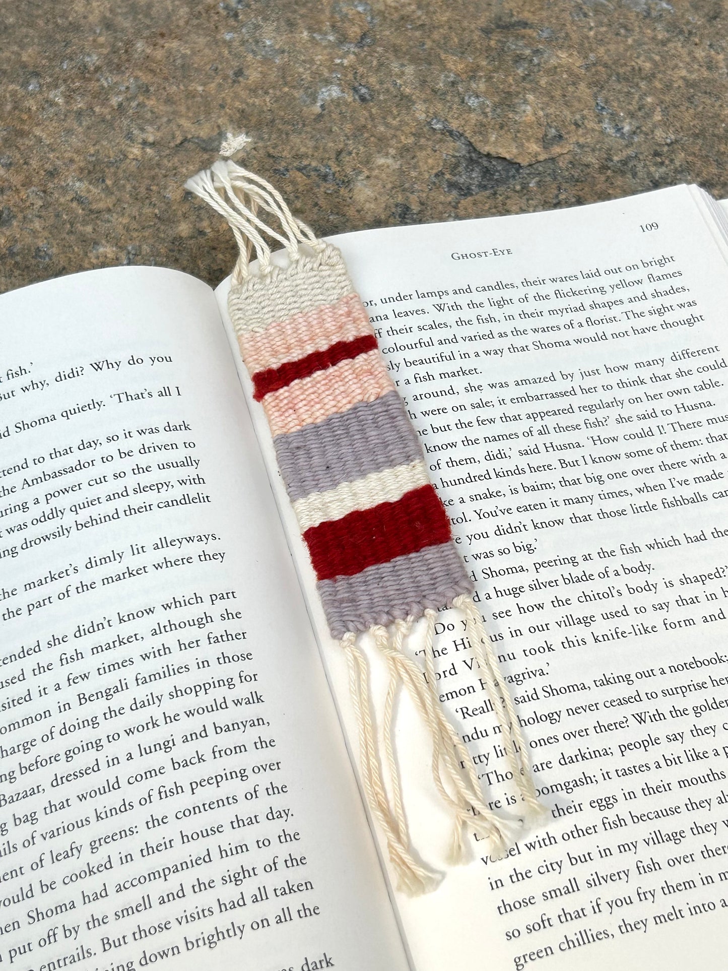 Mist Handwoven Bookmark