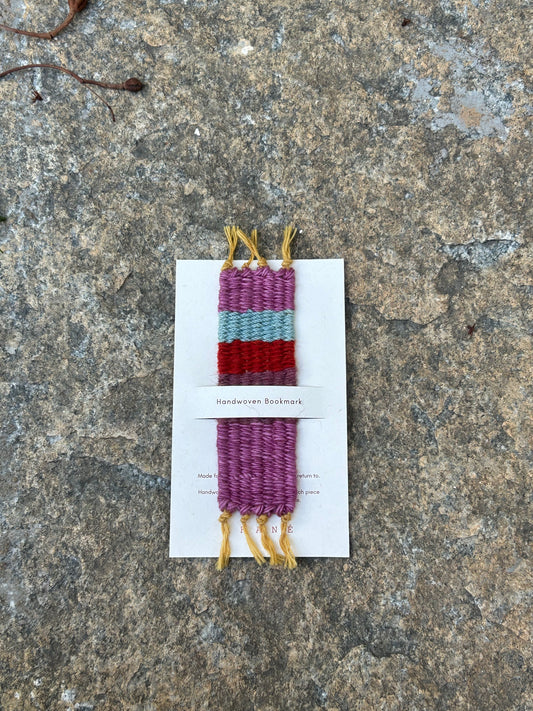 Plum Handwoven Bookmark