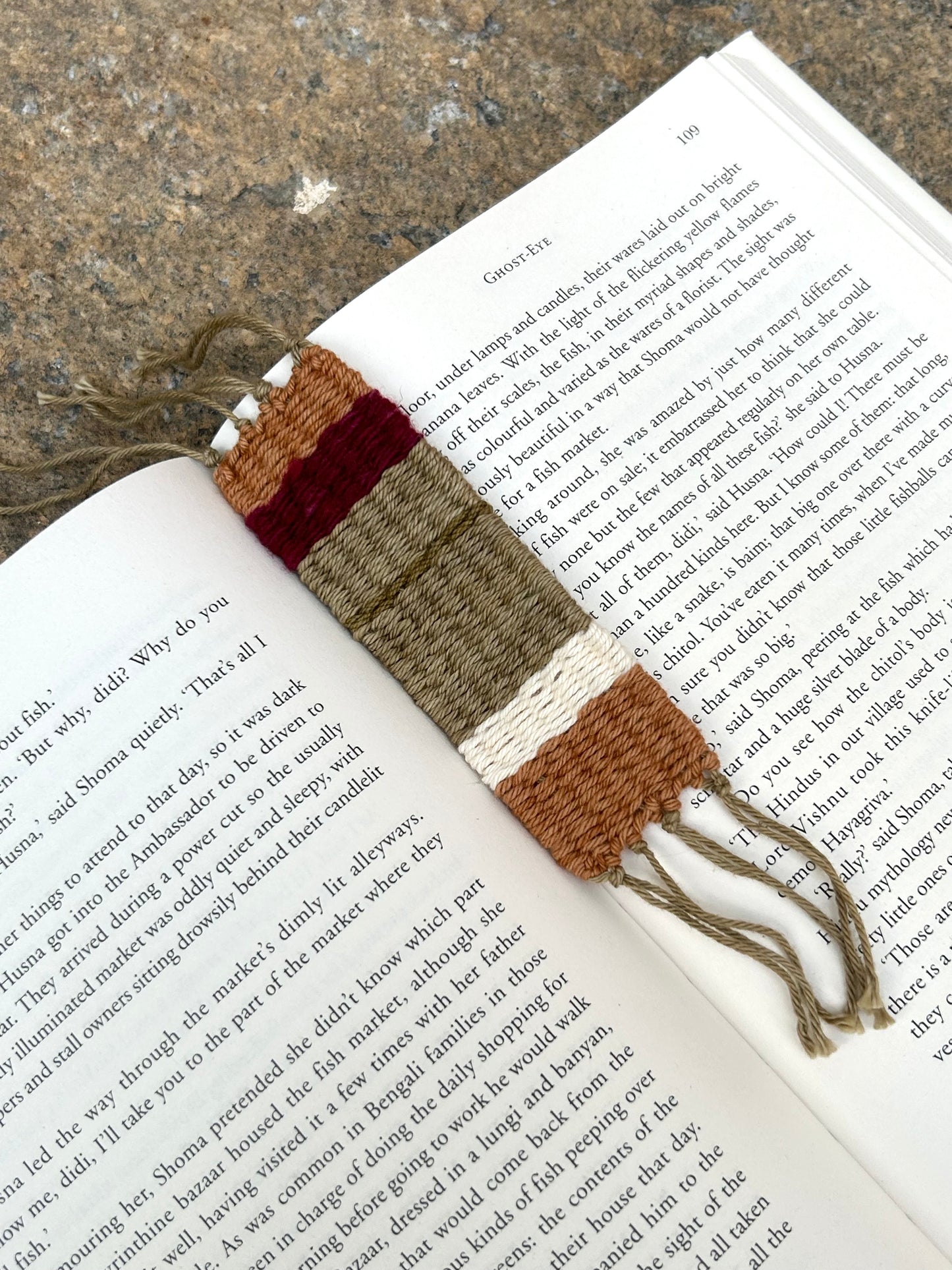 Earth Handwoven Bookmark