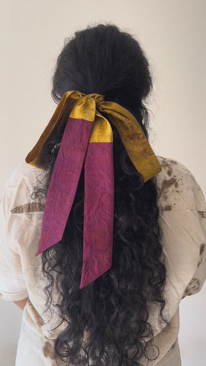 Sunleaf Silk Hair Ribbon
