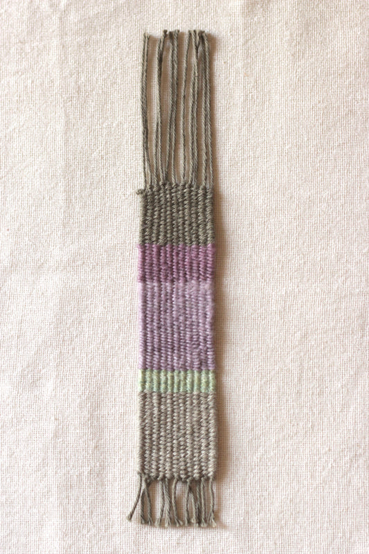 Handwoven Bookmark - Eupatorium & Lac
