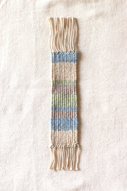 Handwoven Bookmark - Indigo