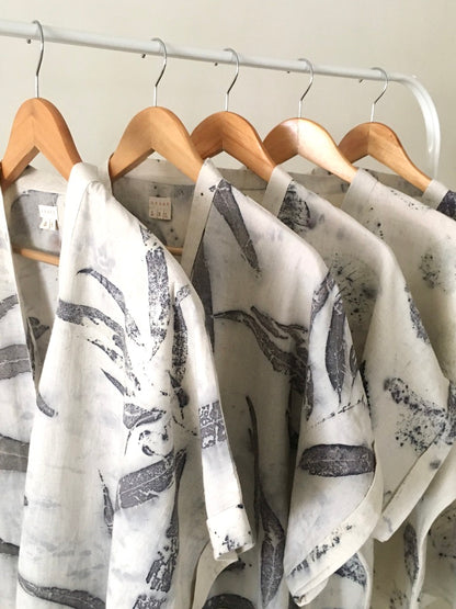 Eucalyptus Cotton Kimono Shirt
